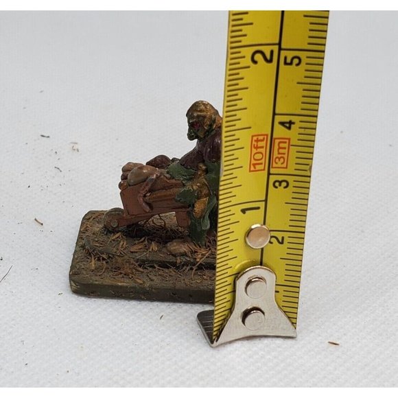 Vintage Ogre Walking With Wheelbarrow Collectible Miniature Figurine Statue - Picture 11 of 11